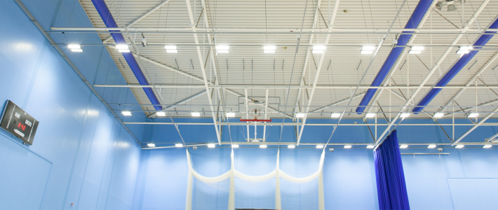 UWE Centre for Sport Sports Hall Lighting LED